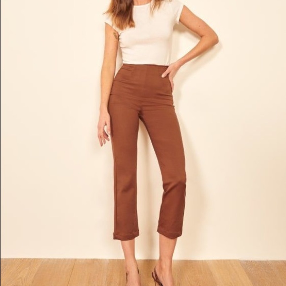 Reformation Marlon Pants size 2 in Toffee